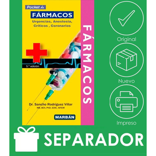 Farmacos En Urgencias Anestesia Criticos Pocket 5ãâª Ed, De Sancho Rodriguez. Editorial Marban, Tapa Blanda En Español