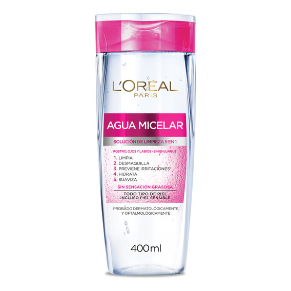L'Oréal Paris agua micelar solución de limpieza 400ml