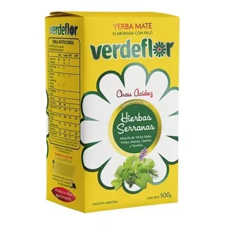 Yerba Mate Verdeflor Hierbas Serranas 500g