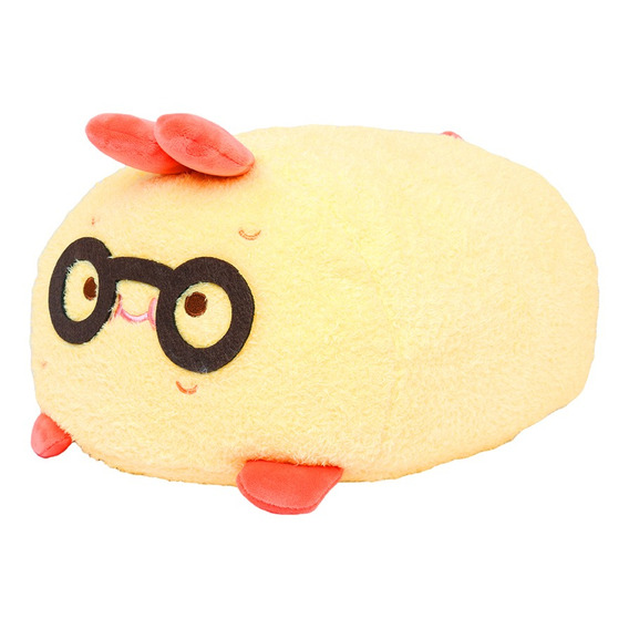 Miniso Peluche Camarón Frito Acostado Felpa Amarillo 30 Cm