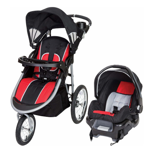 Carriola para correr Baby Trend Pathway 35 Jogger travel system sprint con chasis color gris