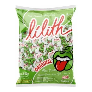 Bala Mastigável Lilith Sabor Maçã Verde 500g Cory