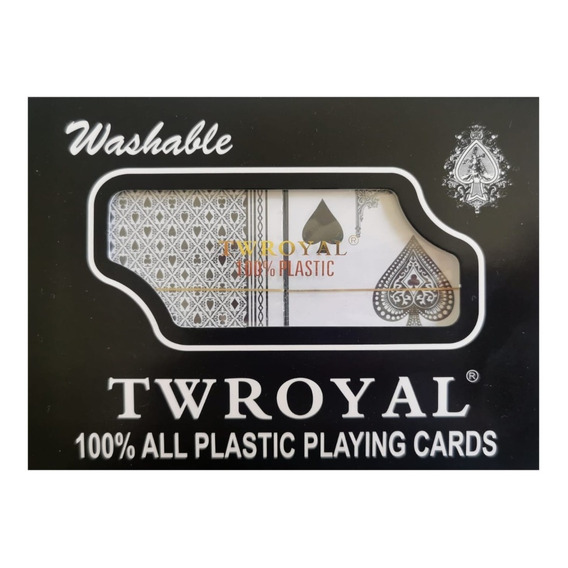 Juego De Mesa Naipes (inglés)  Royal 100% Plástico Lavable