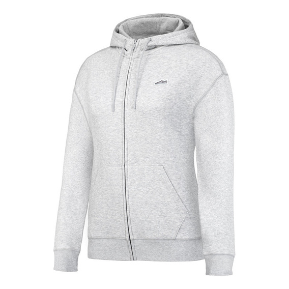 Hoodie Puma Suede Fz Hoodie Gris Mujer