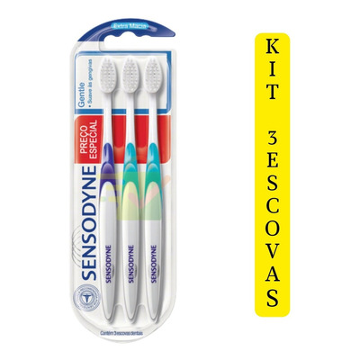 Sensodyne Multipack Triplo Gentle Com 3 Unidades