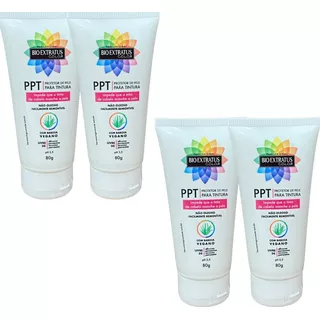 Protetor Pele P/pintura Cabelo Ppt 80g Bio Extratus Kit 4und