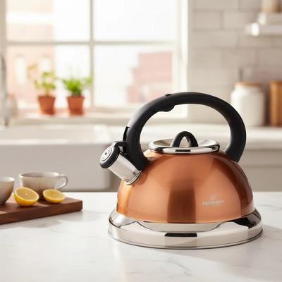 Pava De Acero Inoxidable 2,6 Litros Besinhoff Naranja