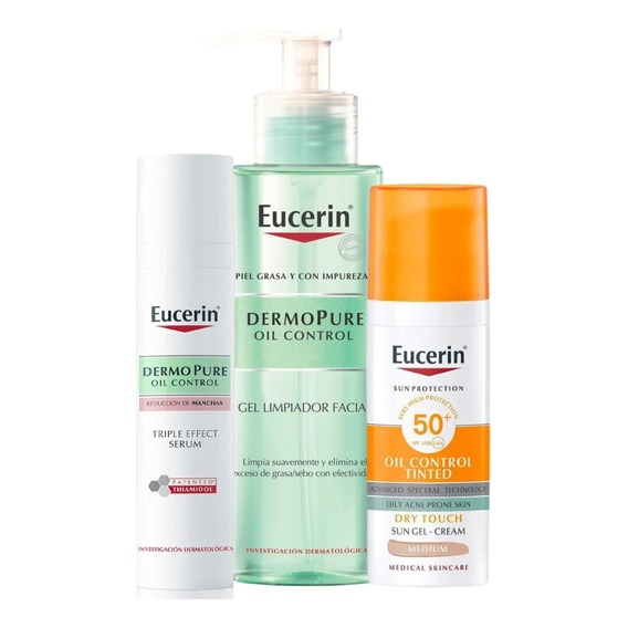 Rutina Eucerin Piel Grasa + Manchas Acne