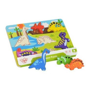 Tabuleiro De Encaixe - Dinossauro - Tooky Toy