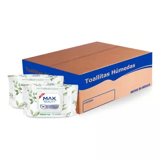 Toallitas Desmaquillantes Max Beauty Piel Sensible, 12pz