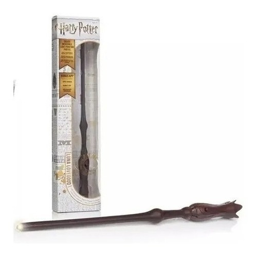 Varita Magica Saga Harry Potter 20cm Lumos Wand Color Luna Wabro