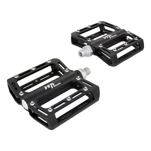 Pedales Para Bicicleta Bmx 1/2 Aluminio Negro Alnc-518 Hs