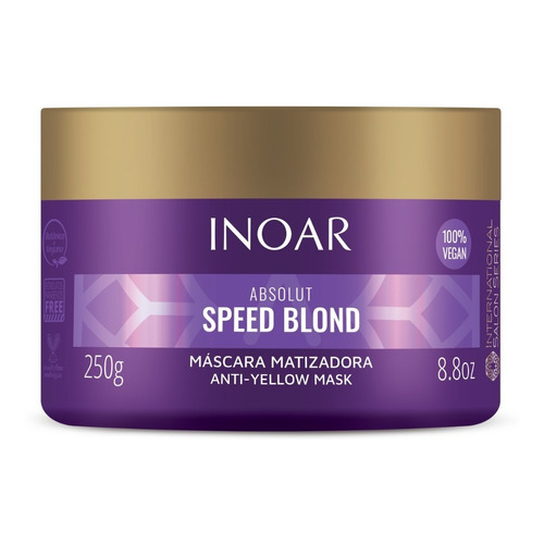 Máscara Speed Blond Inoar 250gr Matizar Rubios