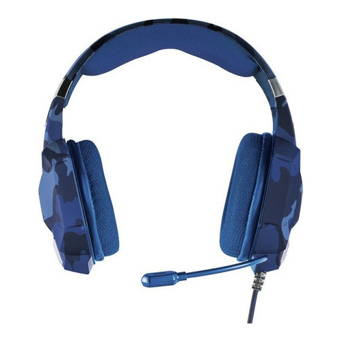 Auricular Trust Carus Blue Camo Gxt 322b Ps4/ps5/xbox 3.5mm  Azul