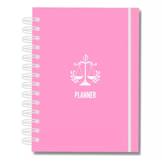 Planner Agenda Abogados/as Rosado 300 Páginas No Fechado