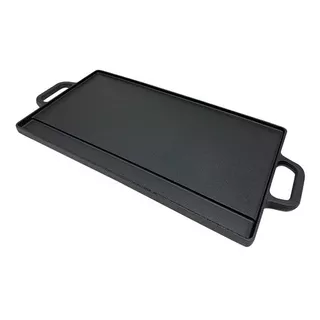 Plancha Y Grill Doble De Hierro 42,5cm Vonne Fal Color Negro