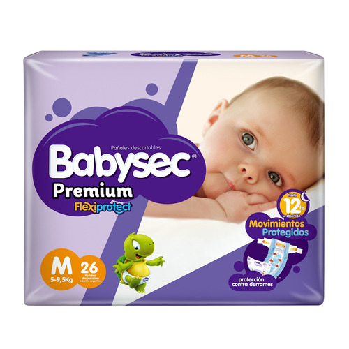 Pañales Babysec Premium Tri Pack  M