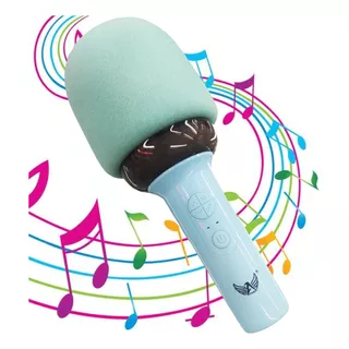 Microfone Bt Karaoke Youtuber C/ Caixa De Som Muda Voz