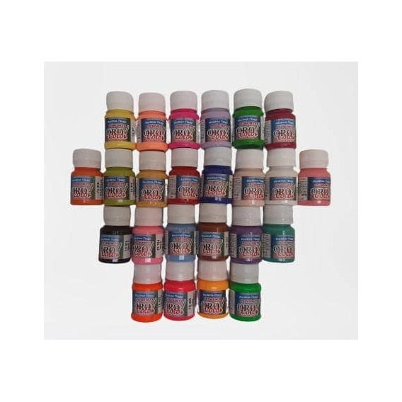 Kit 24 Pinturas Textil Orocolor 30ml 