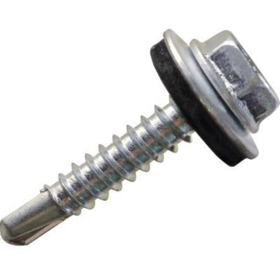 Tornillo Autoperforante C/golilla De 12 X 1  - 100 Unidades