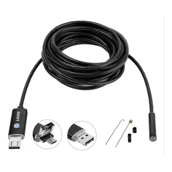 Cámara Boroscopio Usb 5mts Automotriz Eurotech 4666