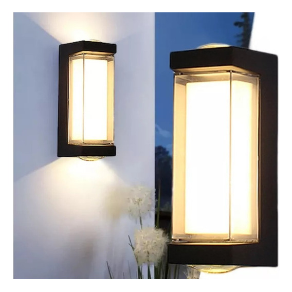 Lámpara De Pared Moderno Led Impermeable Para Exteriores