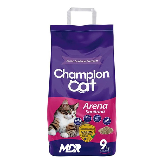 Champion Cat Arena Sanitaria 9kg | Distribuidora Mdr