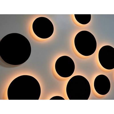 Aplique De Pared Skote Big Negro 24w Moderno Exterior Lk