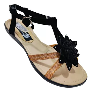 Sandalia Huarache Chancla Flor Combinable Y Practico Urbano