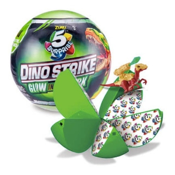 Zuru 5 Sorpresas Dino Strike Brilla En Oscuridad Coleccion