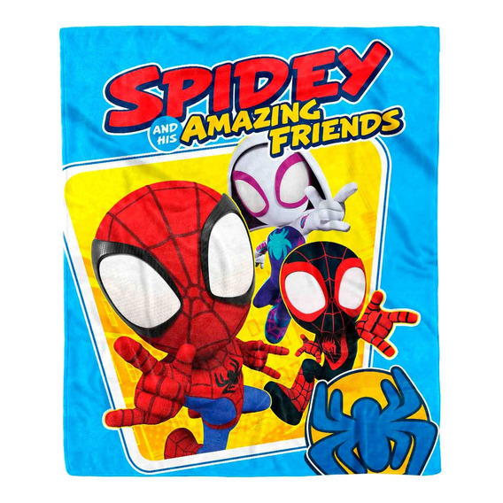 Cobertor Frazada Serenity Disney - Providencia Color Multicolor Diseño De La Tela Spidey