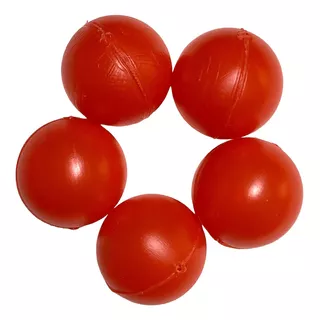 Bolas Bolinhas De Plástico Color Ping-pong Pacote C/200 Unid Cor Vermelho