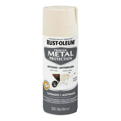 Pintura Aerosol Antióxido Metal Protection 340 Gr Rust Oleum Color Almendra Satinado