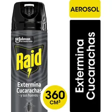 Insecticida Raid Exterminador Mata Cucarachas Aerosol 360ml
