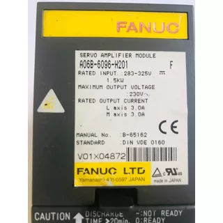 Fanuc A06b-6096-h201/ Servo Amplifier Module