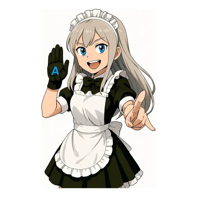 Traje de maid sirvienta de styceht anime offis