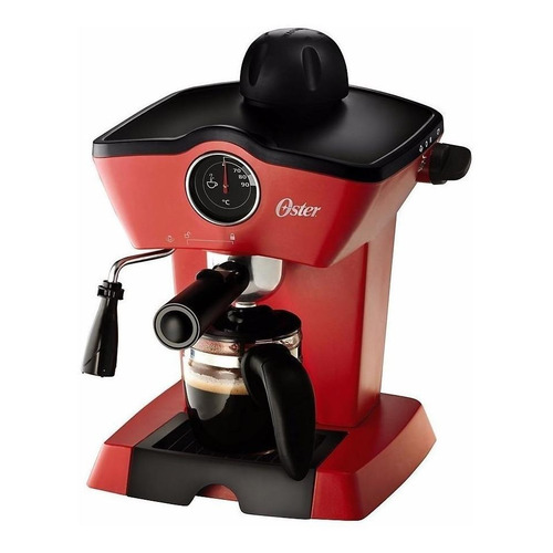 Cafetera Oster BVSTEM4188 automática roja expreso 220V