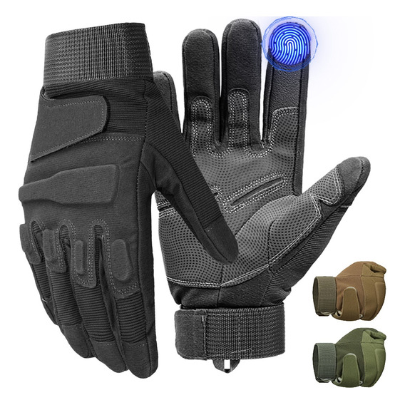 Guantes Tacticos Militares Dedo Completo Anti-deslizante