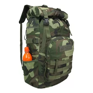 Mochila Camping Trilhas 50 Litros Kvn2204-1 Camuflada Viagem Cor Camuflado-verde/marrom Desenho Do Tecido Camuflado