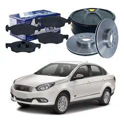  Kit Disco Pastilha Dianteiro Grand Siena 1.6 2017 A 2022