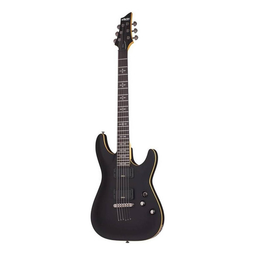 Guitarra eléctrica Schecter Demon Series Demon-6 de tilo aged black satin con diapasón de wengué