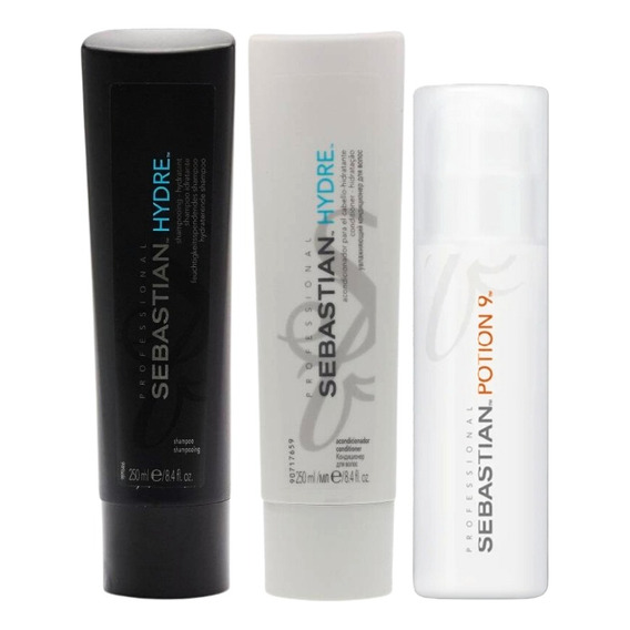 Sebastian Hydre  Trio Shampoo ,conditioner Y Potion 9