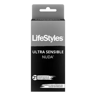 Lifestyles Ultra Sensible Nuda X21 Preservativos Lubricados