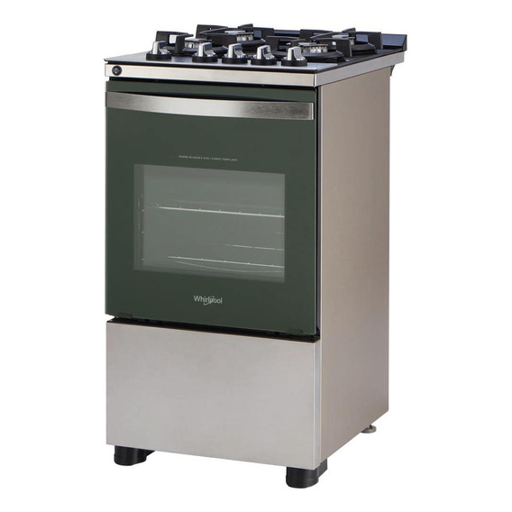 Cocina A Gas Whirlpool  Inoxidable 51 Cm Con Grill