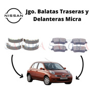 Kit Balatas Frenos Pastillas Y Zapatas Nissan Micra 2005 Fp