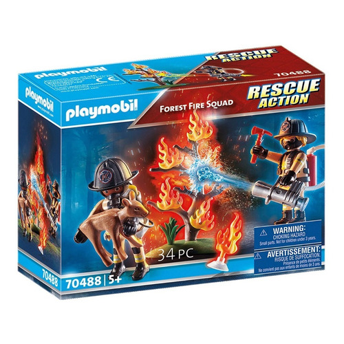 70488 Playmobil Escuadrón De Bomberos Incendios Forestales