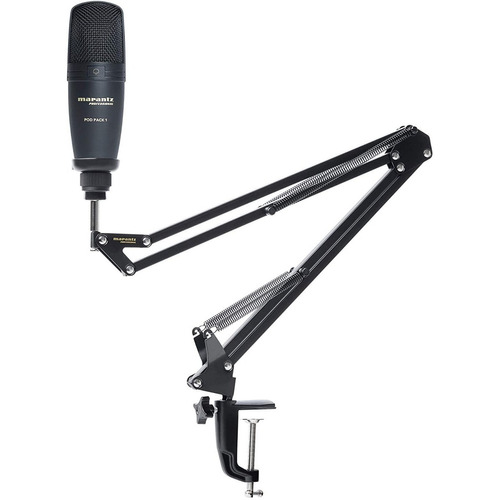 Microfono Condensador Usb Marantz Pod Pack 1 Con Soporte