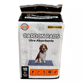 Pañales De Carbon Ultra Absorbentes Para Mascotas 60*60x40un