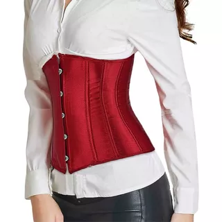 Corpete Corset Corselet Underbust Vermelho Bordô M629