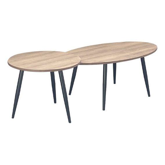 Mesa De Living Comedor Patas De Madera Moderna 190338